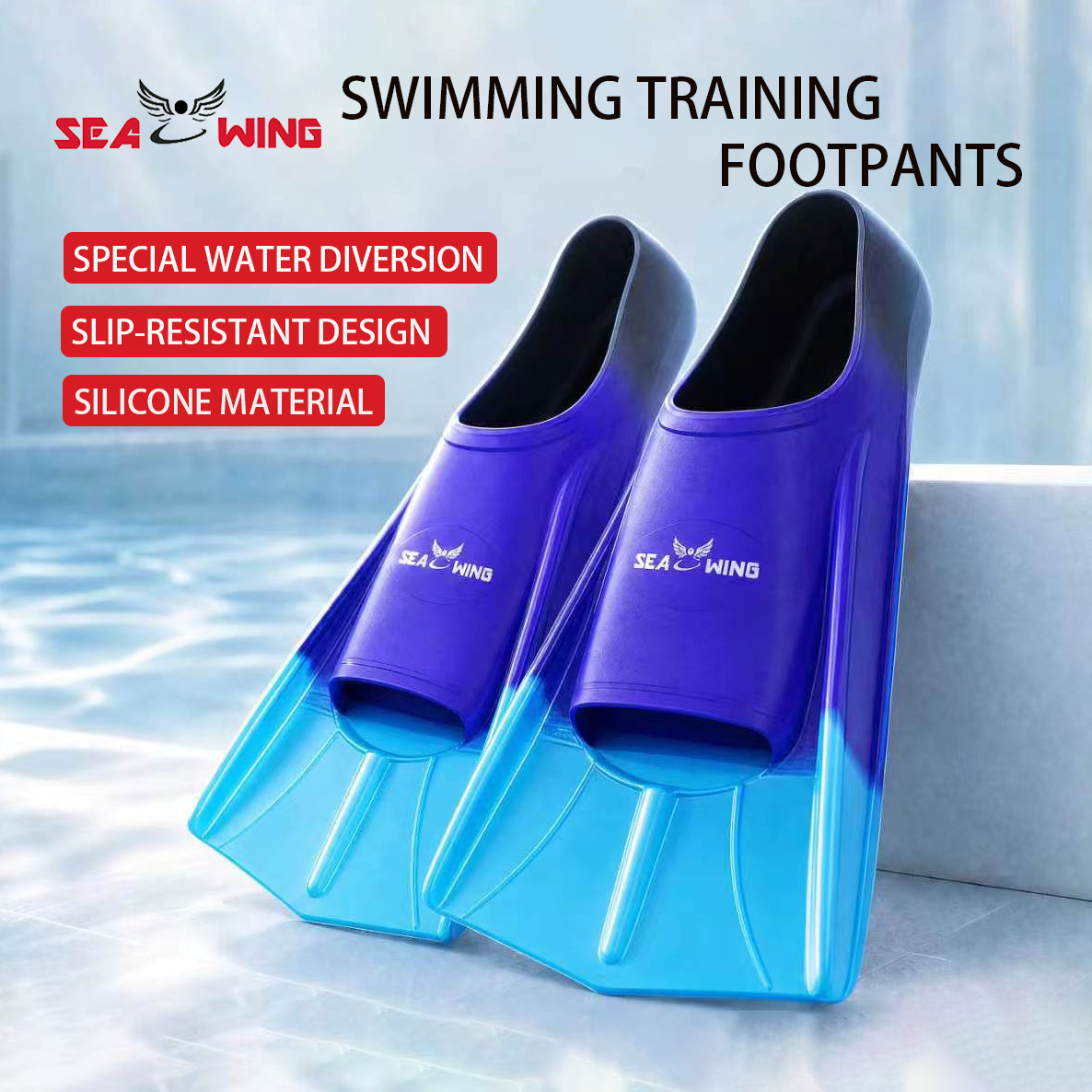 Flippers Swimming - Adult Swim Fins, Men's and Women's