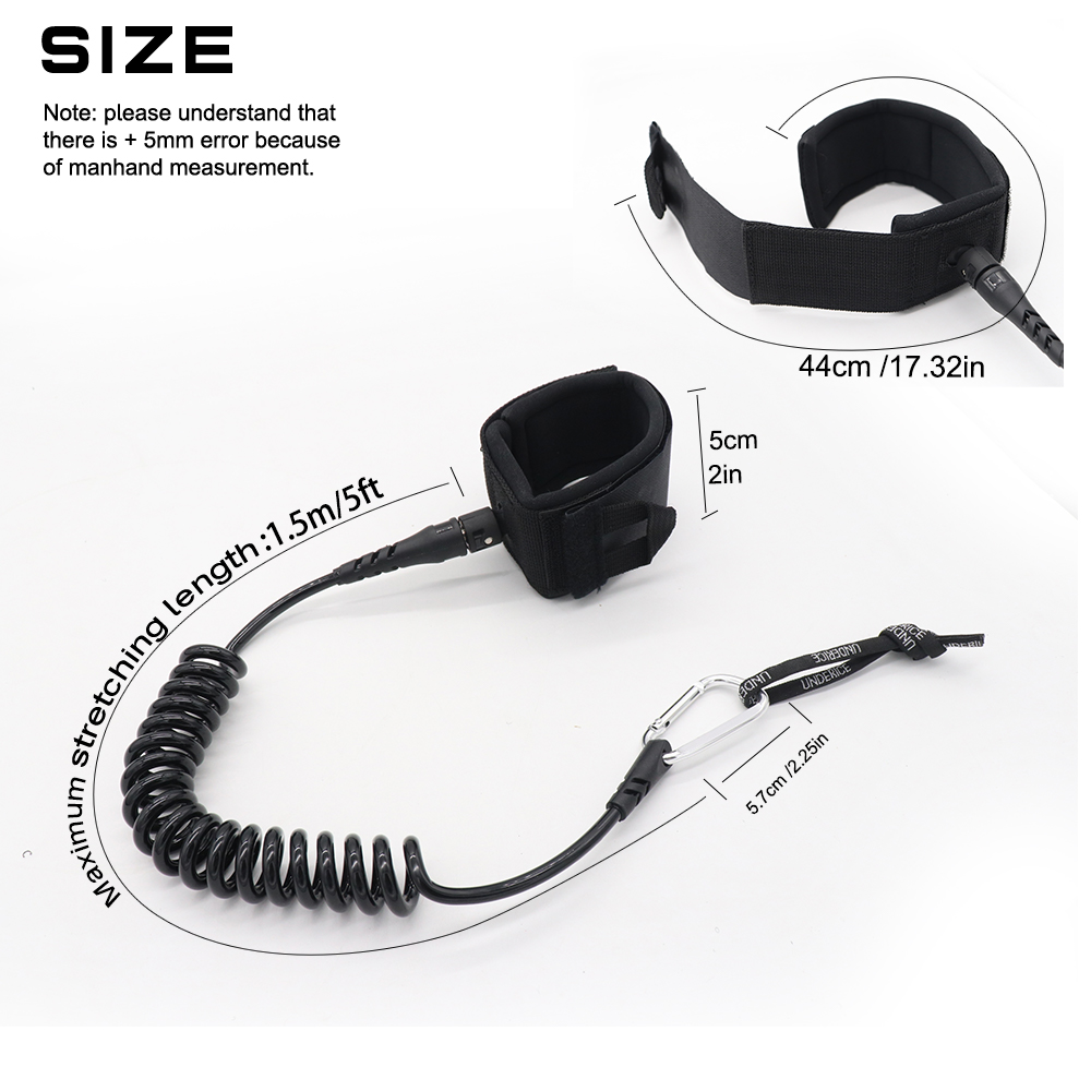 UICE 5FT 5MM Surf Leash Hand R - đánh giá và giá Surfboard Leash