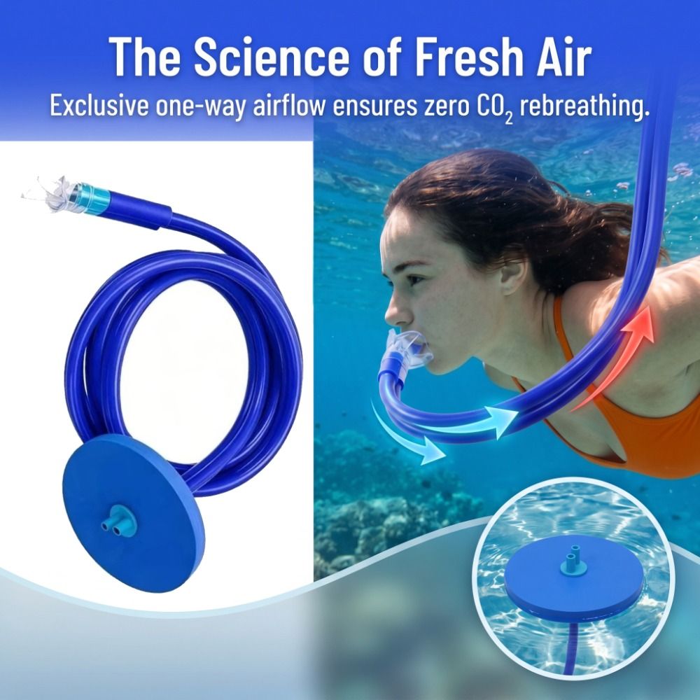Double Tubes Full Dry Respirat - đánh giá và giá Snorkeling Gear
