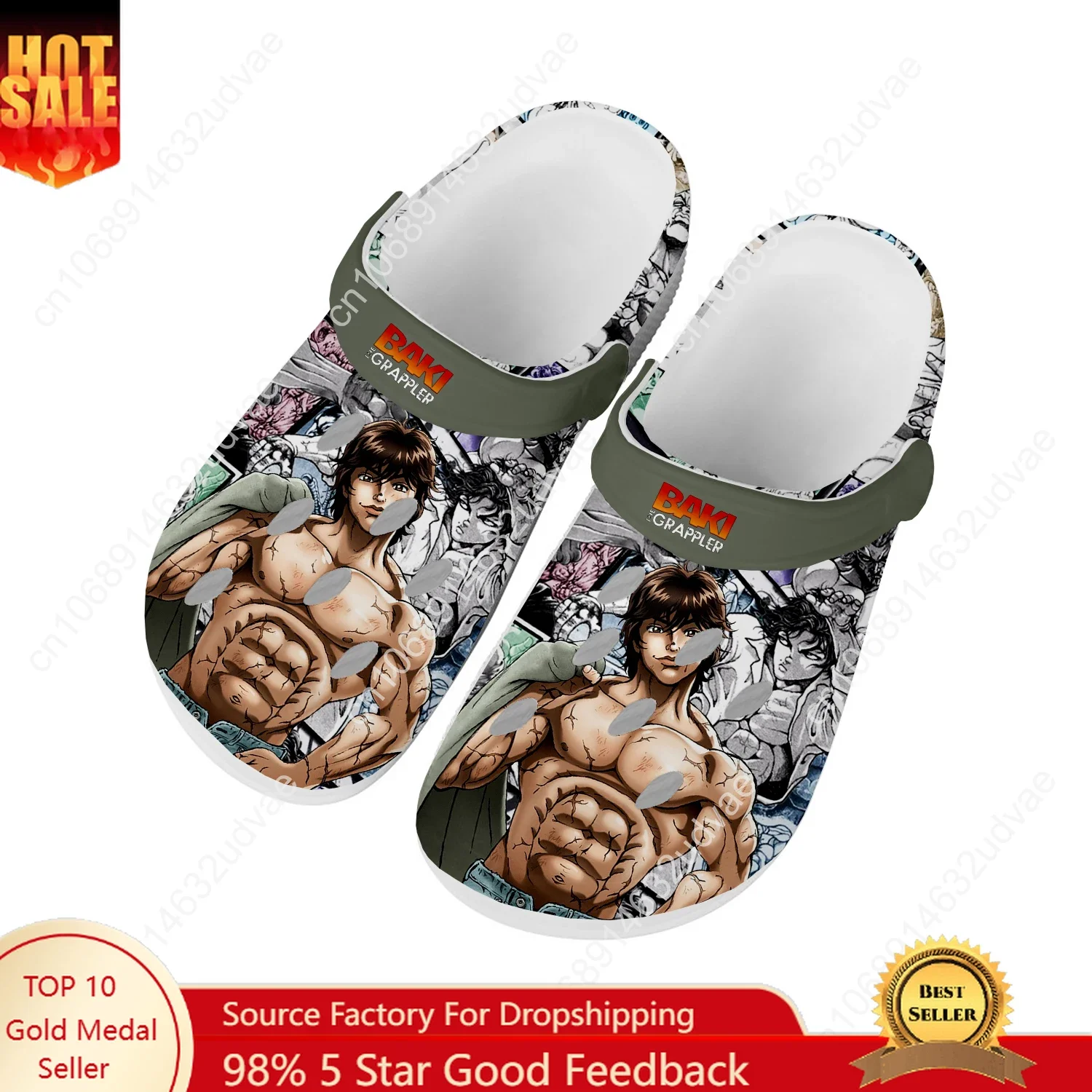 Baki The Grappler Hanma Baki W - đánh giá và giá Water Shoes