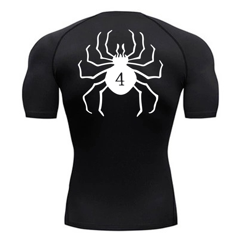 Spider Print Compression Shirt - đánh giá và giá Rash Guard