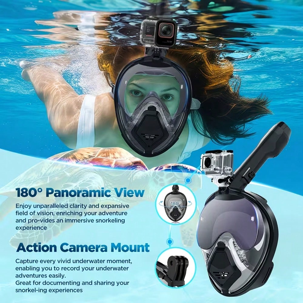 Devilfish Full Face Snorkel Ma - đánh giá và giá Snorkel Set
