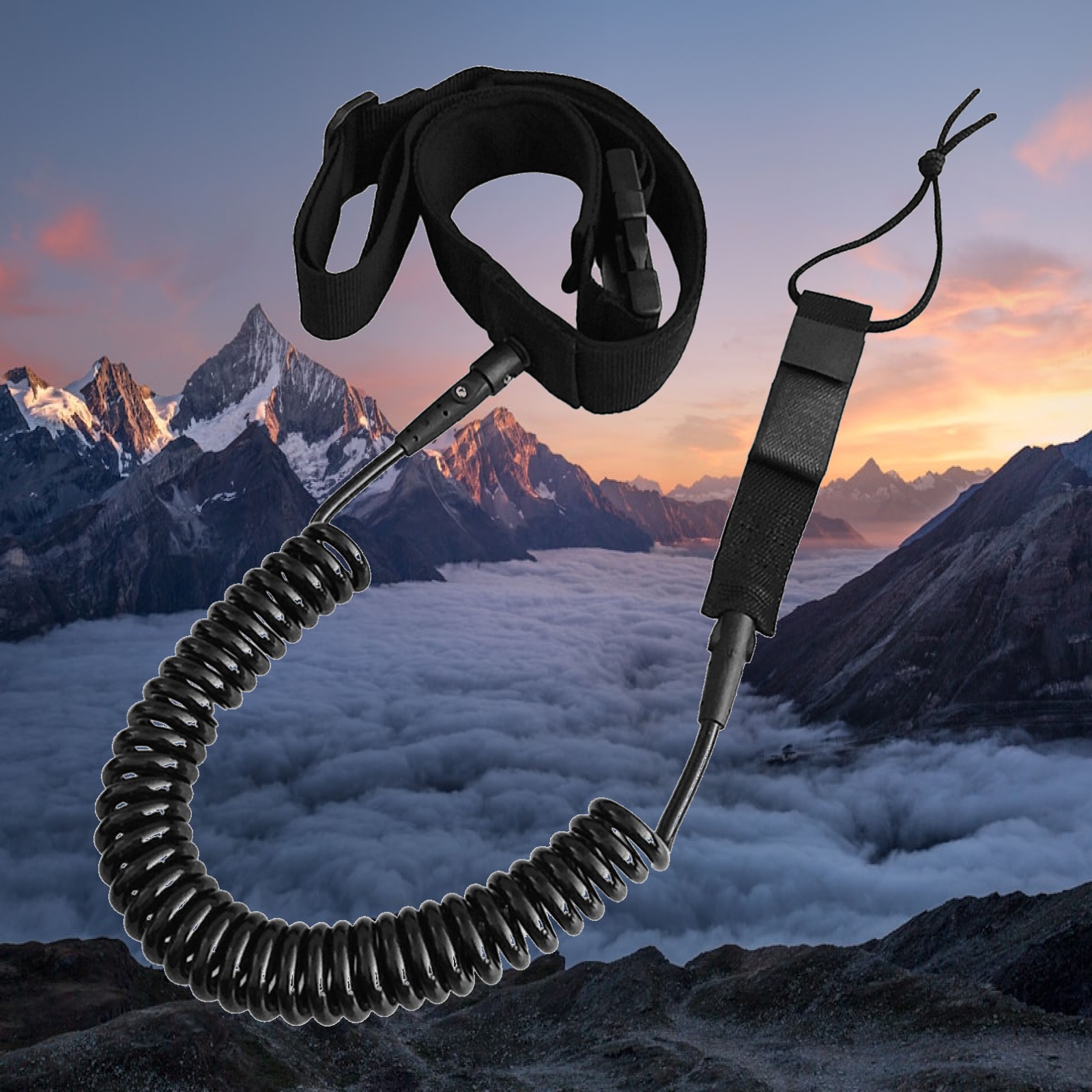 Coiled SUP Leash Durable TPU S - đánh giá và giá Surfboard Leash