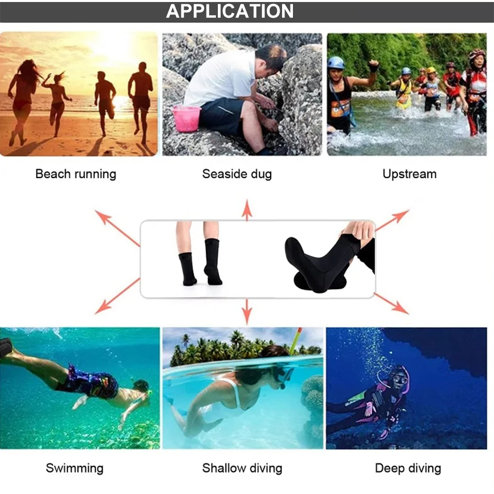 5mm Neoprene Socks 3mm Wetsuit - đánh giá và giá Swim Fins